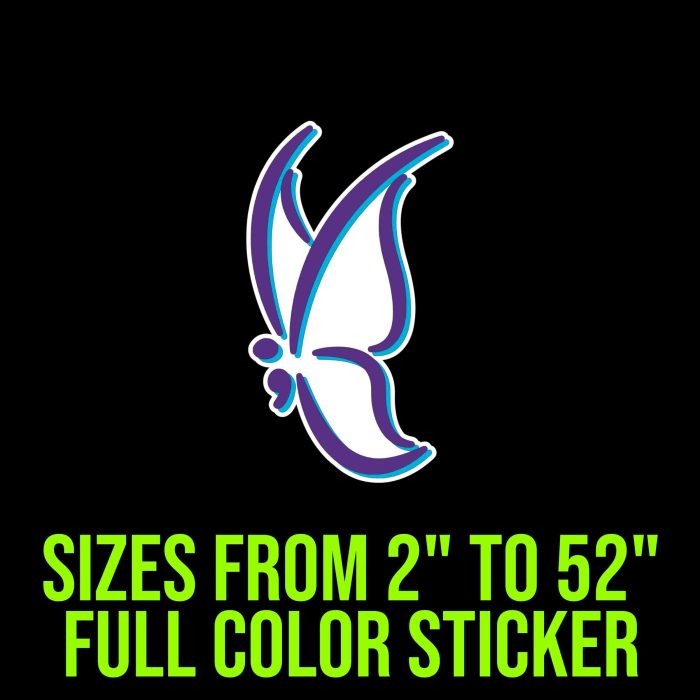 Mental Health Awareness Full Color Vinyl Decals - Custom Size