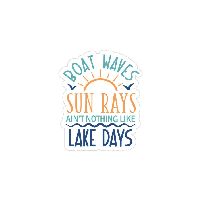 Lake Full Color Vinyl Decal - Custom Size