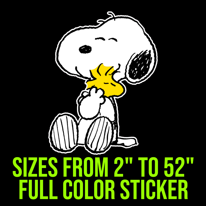 Snoopy Full Color Vinyl Decal