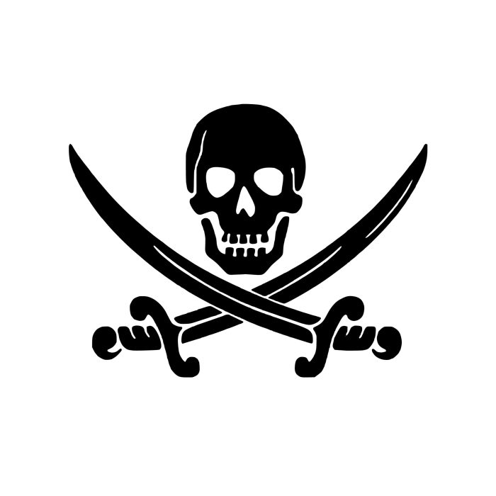 Pirates of the Caribbean Vinyl Decal – Custom Size – Sports Stickers USA