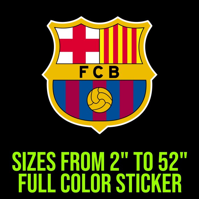 FC Barcelona Full Color Vinyl Decal