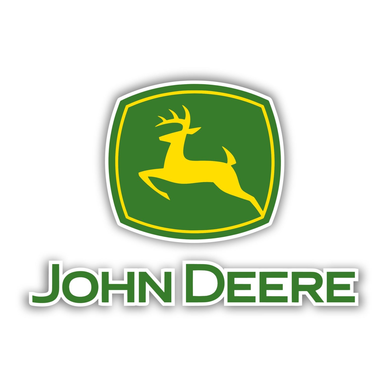 John Deere Full Color Vinyl Sticker – Custom Size – Sports Stickers USA