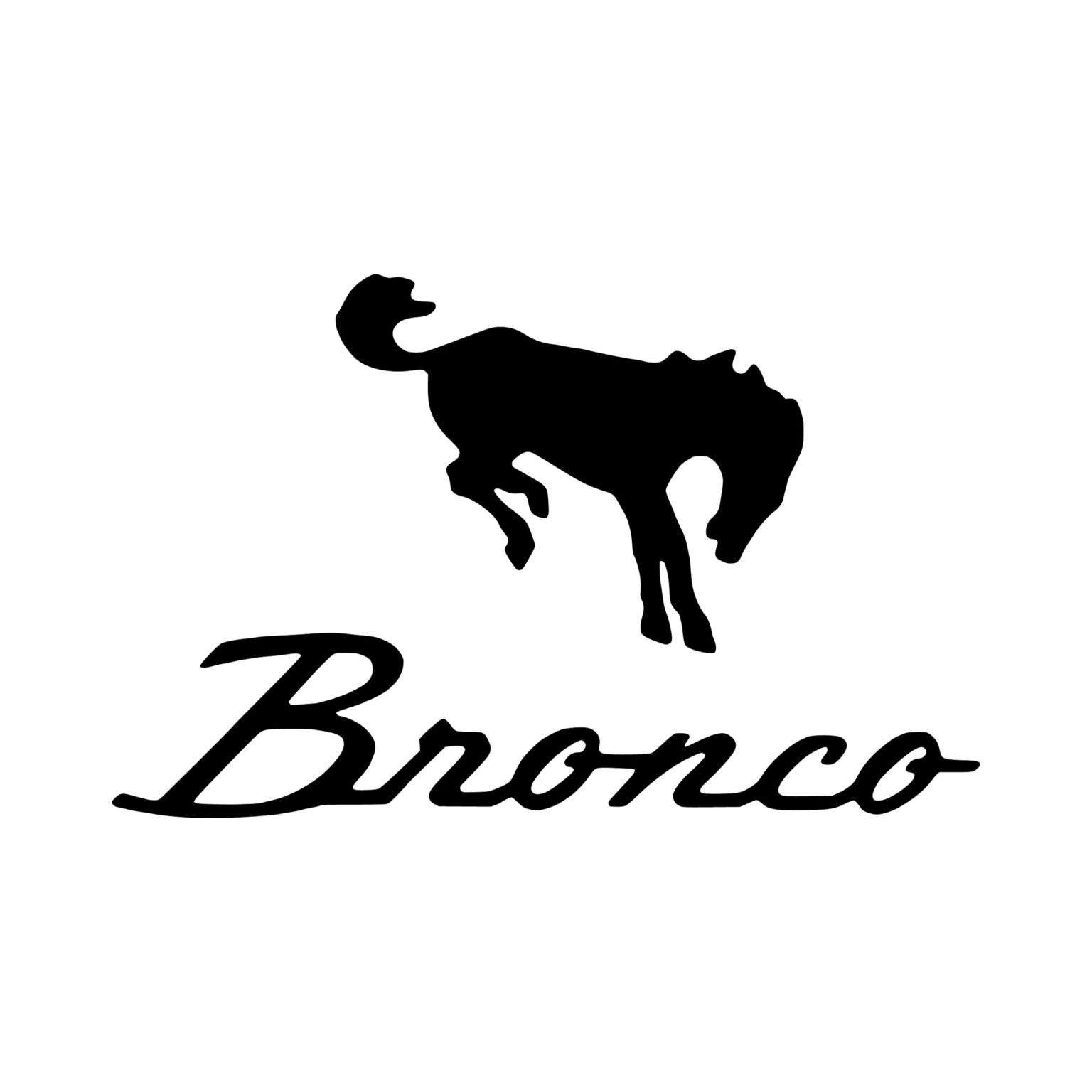 Ford Bronco Vinyl Decal Custom Size Sports Stickers USA