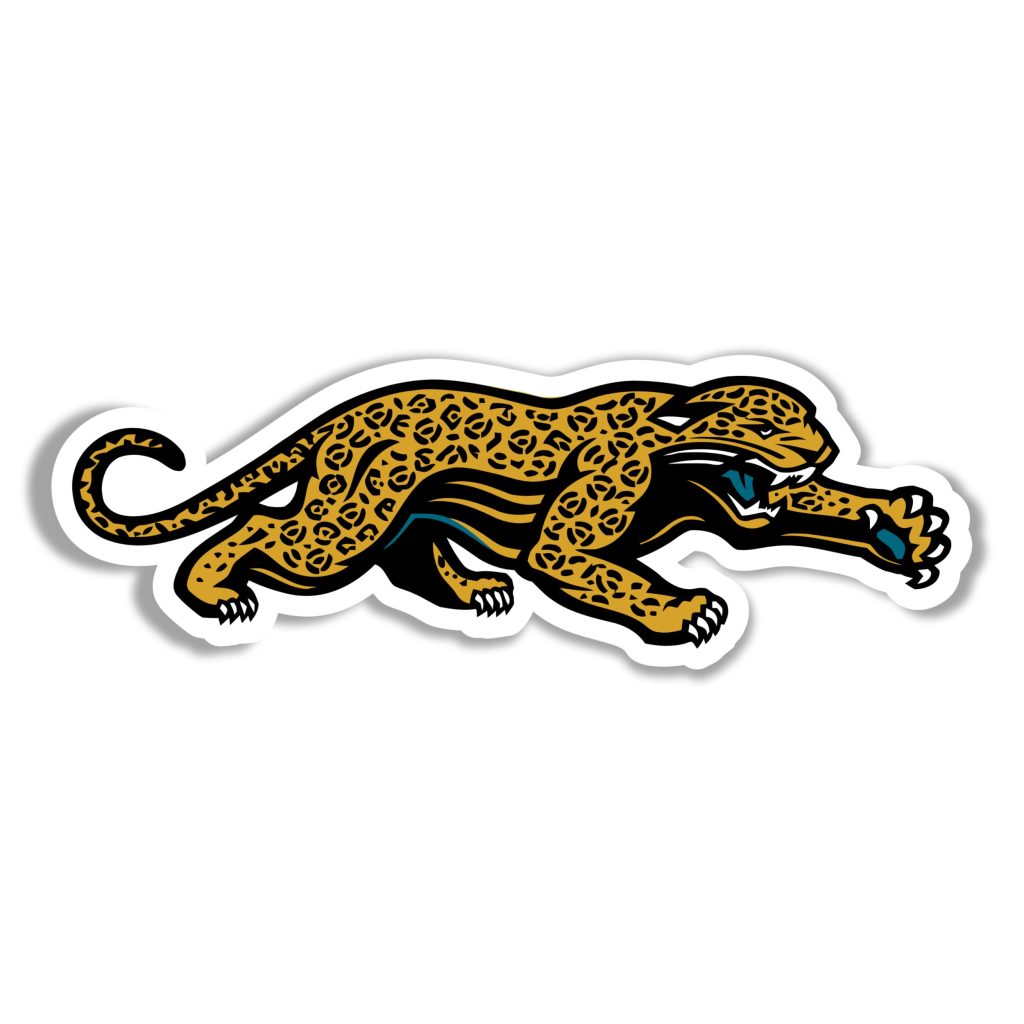 Jacksonville Jaguars Full Body Jaguar Full Color Vinyl Sticker