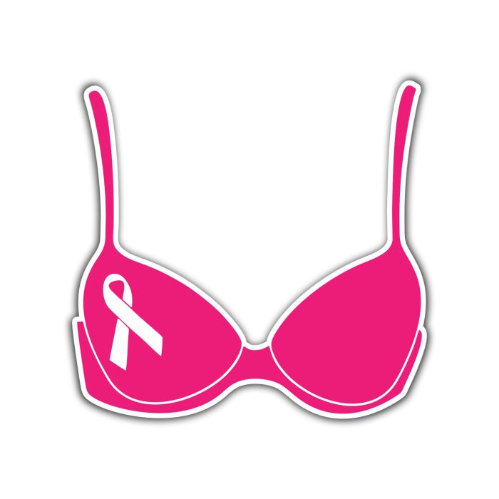 Breast Cancer Awareness Full Color Vinyl Decal - Custom Size