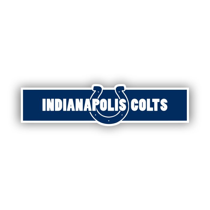 Indianapolis Colts - Rectangle - Iron On - Custom Size