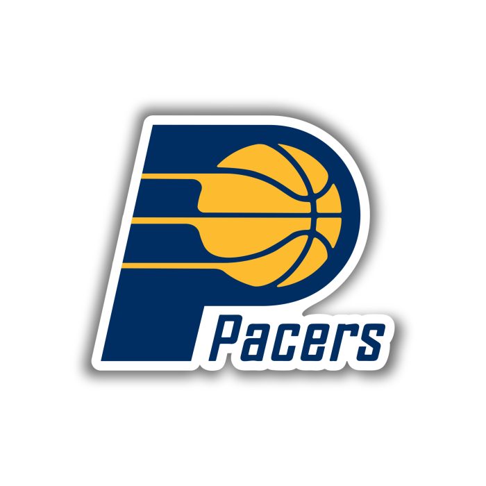 Indiana Pacers - P With Yellow Basketball And Name - Temporary Tattoo