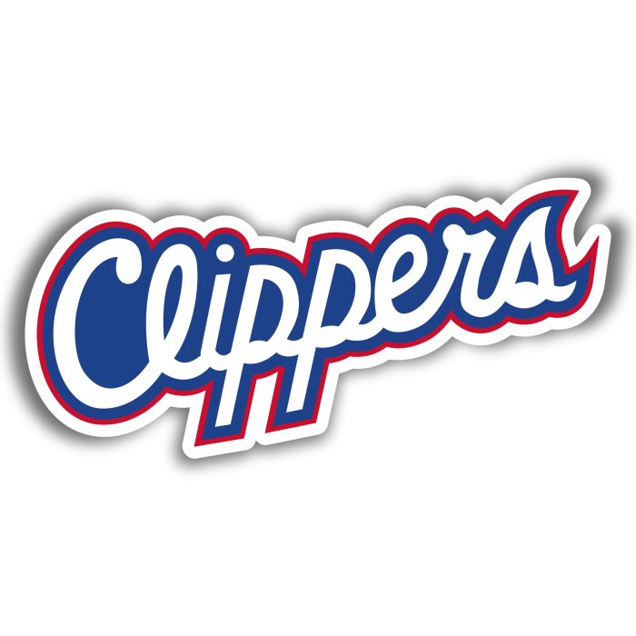 Los Angeles Clippers - Cursive Name - Iron On - Custom Size