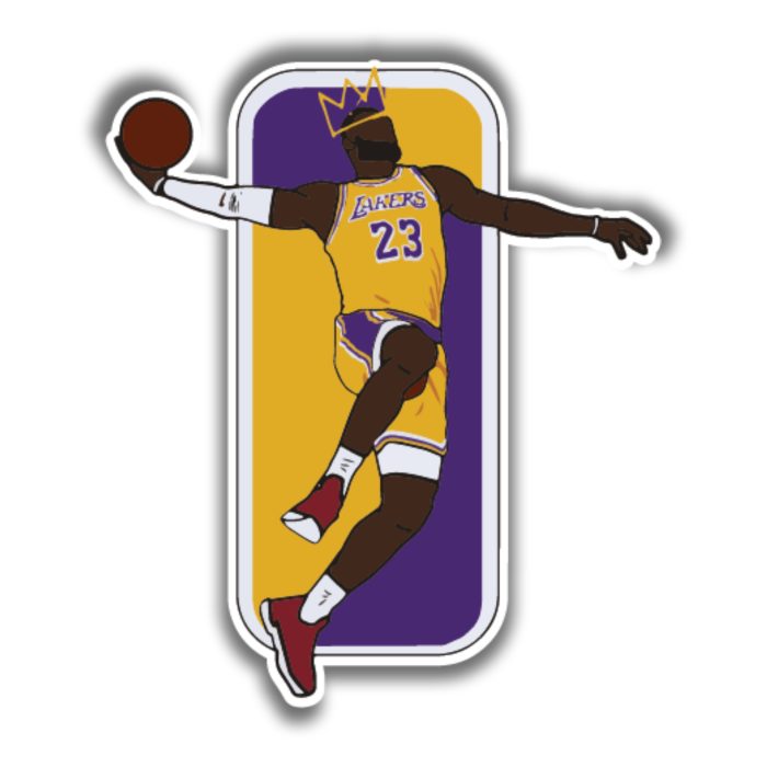 Los Angeles Lakers - Lebron James - Iron On - Custom Size