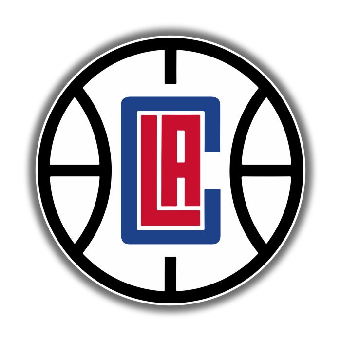 Los Angeles Clippers - Basketball With LAC - Iron On - Custom Size