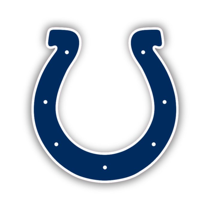 Indianapolis Colts - Horseshoe - Iron On - Custom Size