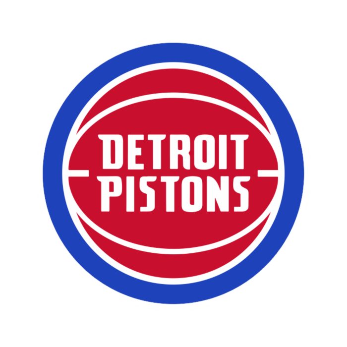 Detroit Pistons - Red Basketball - Iron On - Custom Size