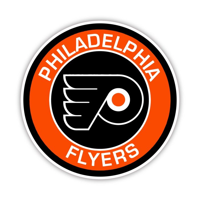 Philadelphia Flyers - Circle  - Iron On - Custom Size