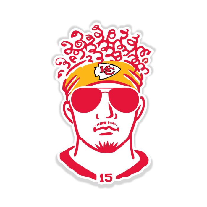 Kansas City Chiefs- Full Color Vinyl Sticker – Custom Size