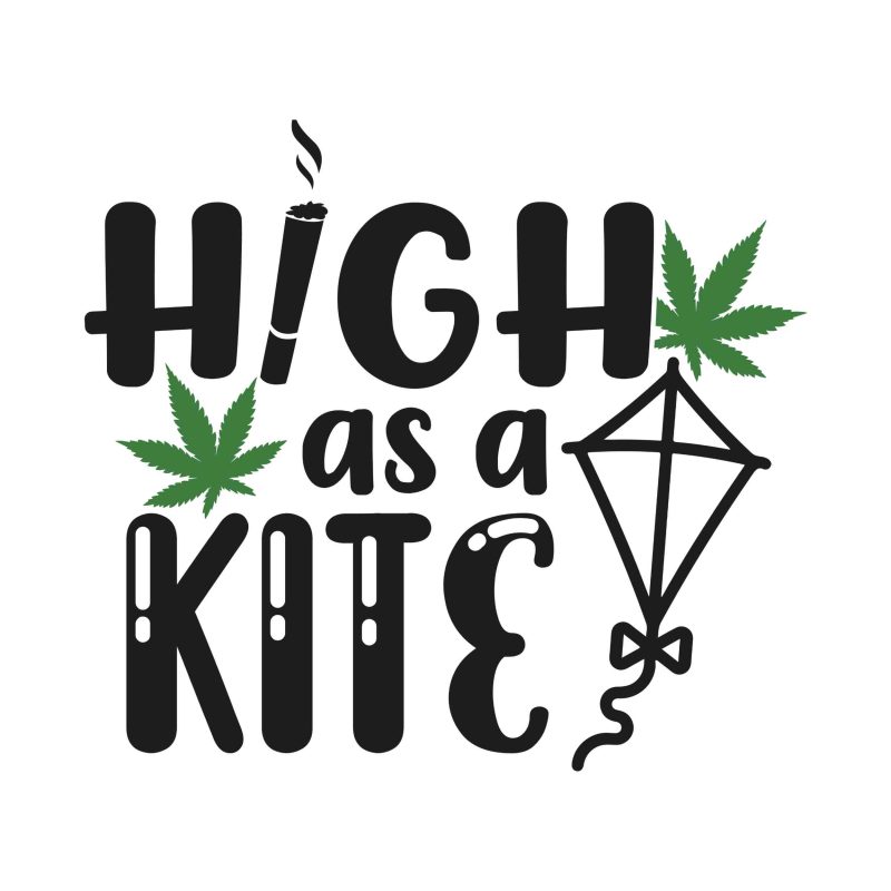 High As A Kite - Iron On - Custom Size