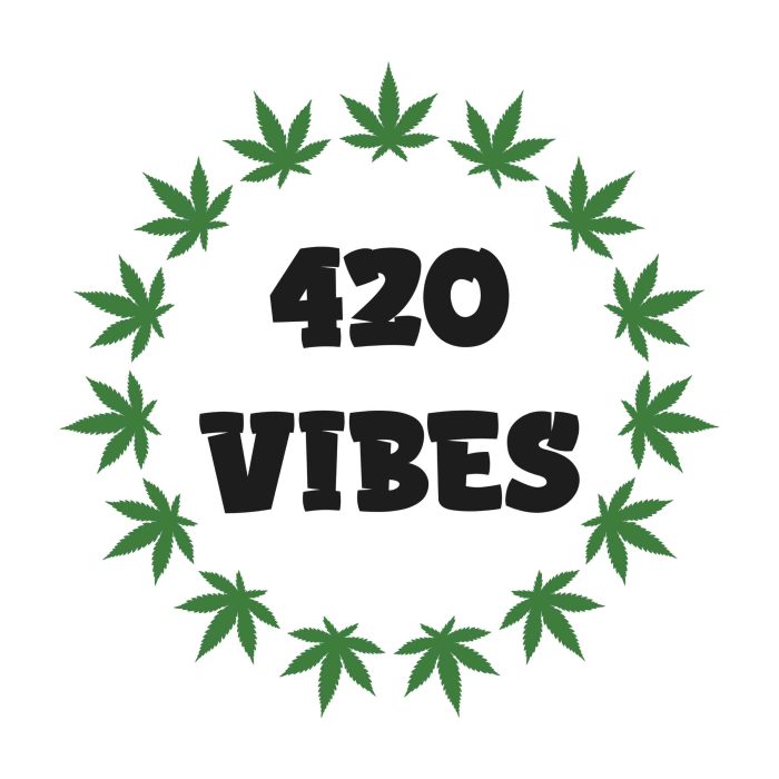 420 VIBES - Iron On - Custom Size