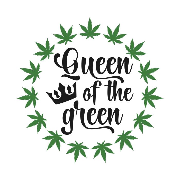 QUEEN OF THE GREEN - Iron On - Custom Size