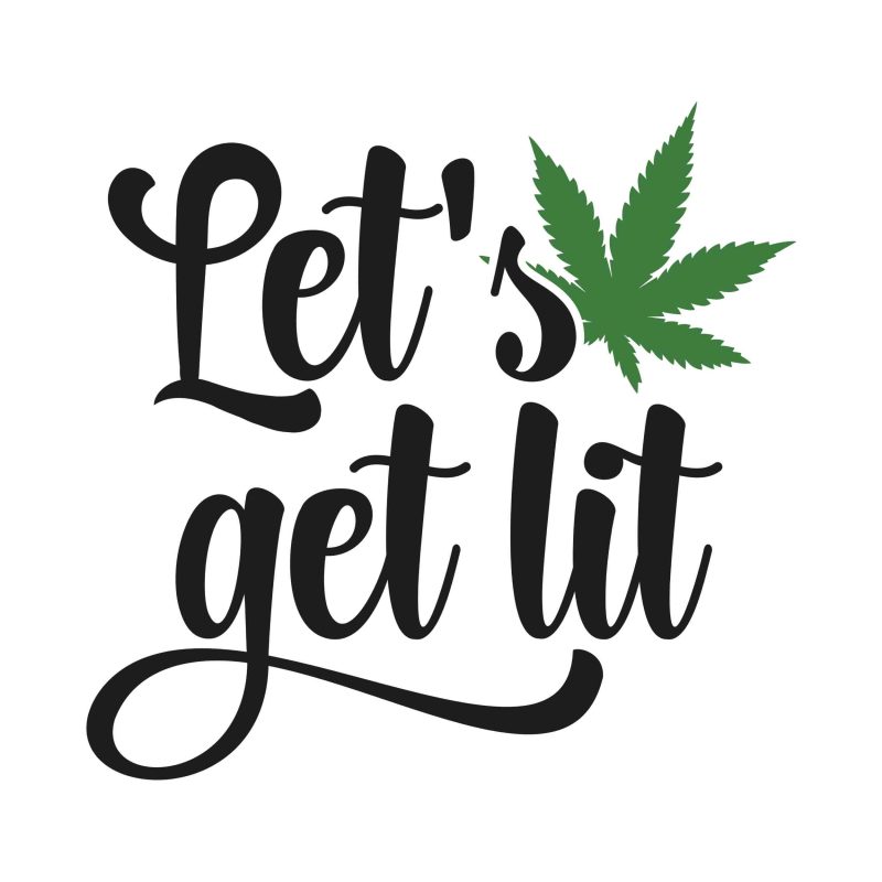 LET'S GET LIT - Iron On - Custom Size