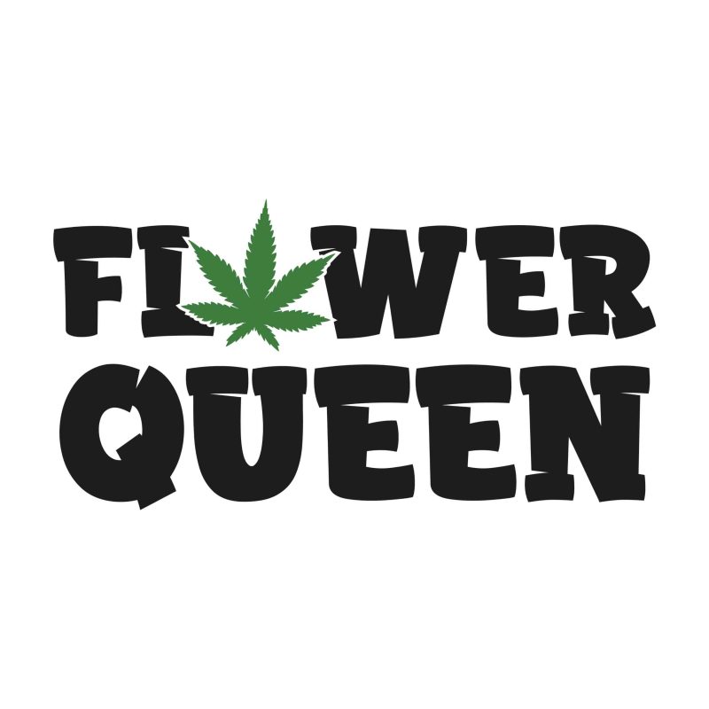 FLOWER QUEEN - Iron On - Custom Size
