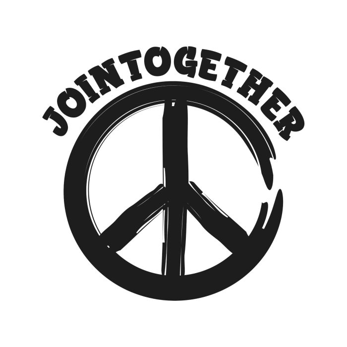 JOIN TOGETHER - Iron On - Custom Size