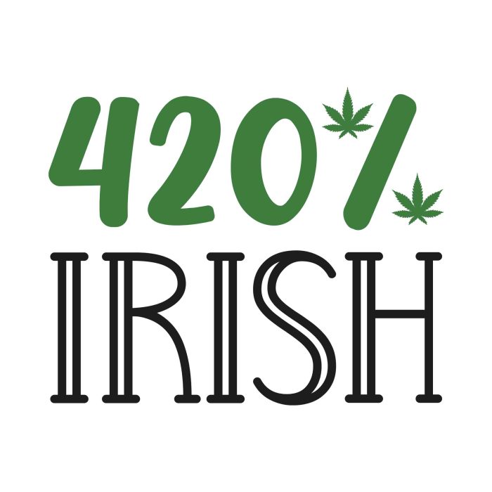 420% IRISH - Iron On - Custom Size