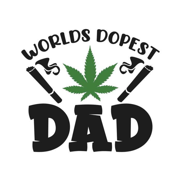 Worlds Dopest Dad - Iron On - Custom Size