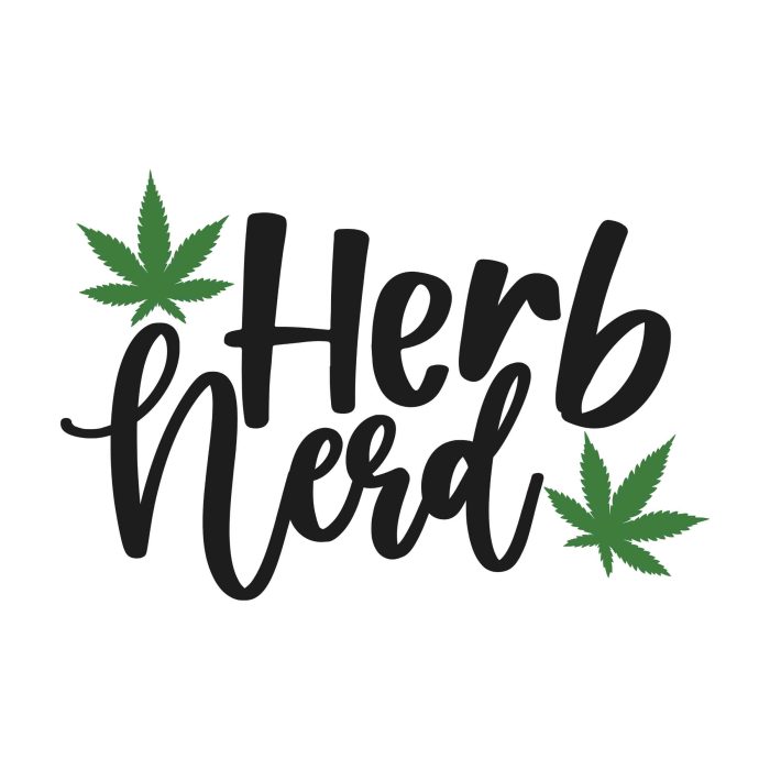 Herb Nerd - Iron On - Custom Size