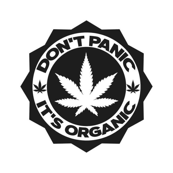 Don't Panic It's Organic - Iron On - Custom Size