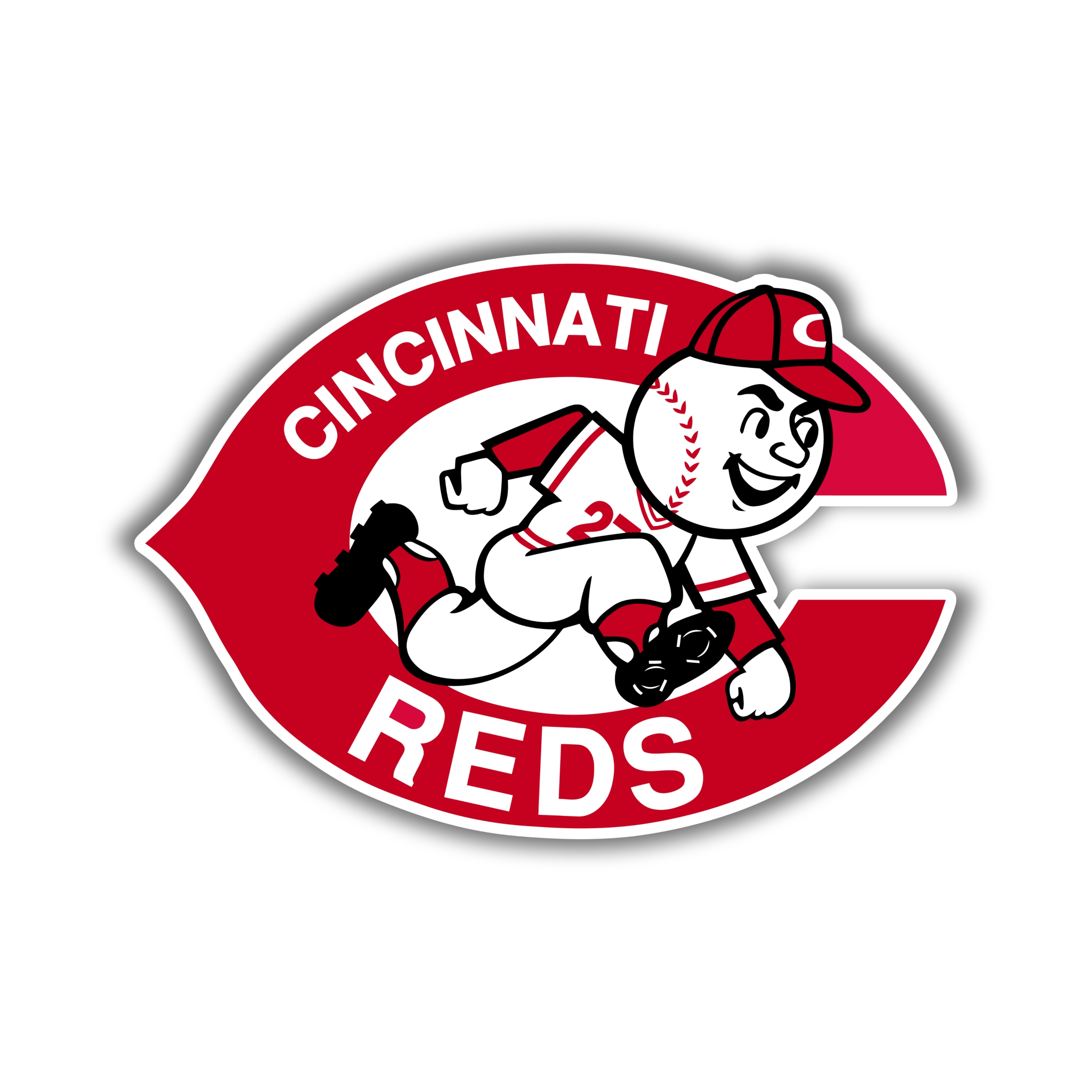 Cincinnati Reds - C with Mr. Redlegs - Iron On - Custom Size