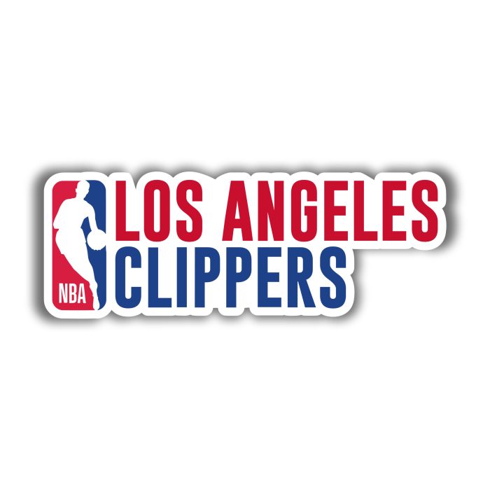 Los Angeles Clippers - NBA Logo With Name - Iron On - Custom Size