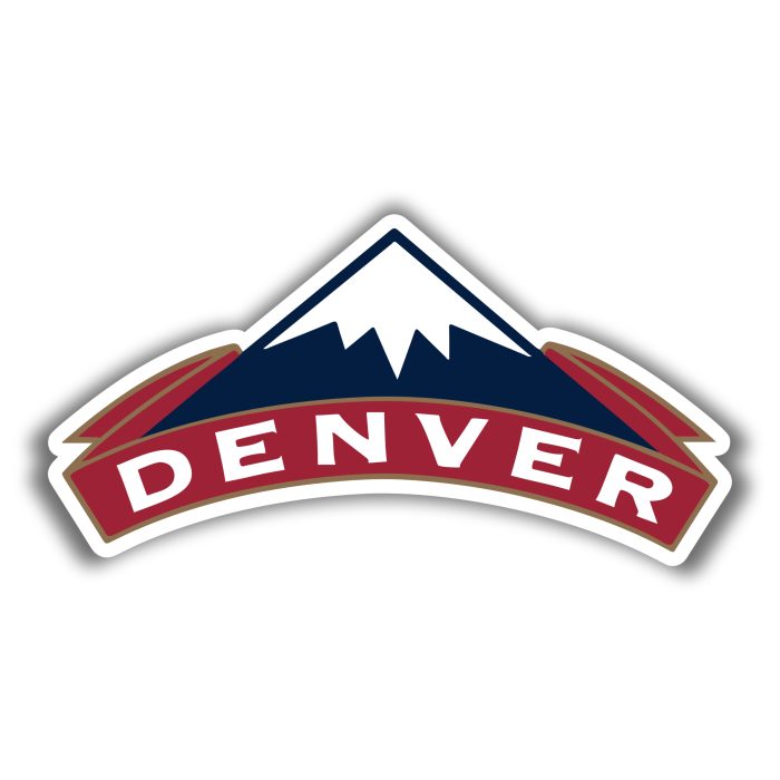 Denver Nuggets - Mountain With Name - Iron On - Custom Size