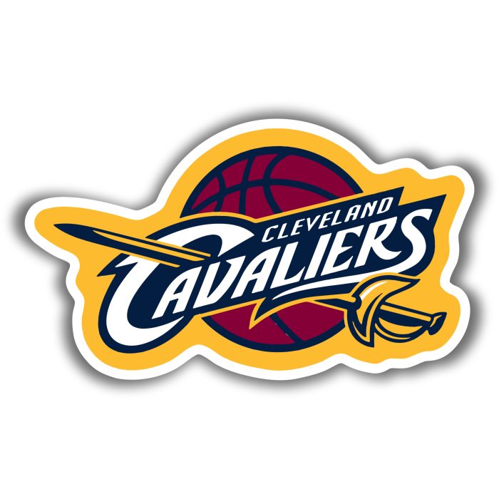 Cleveland Cavaliers - Maroon Basketball With Name - Iron On - Custom Size