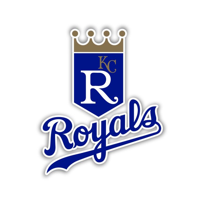 Kansas City Royals - Shield with Royals - Iron On - Custom Size