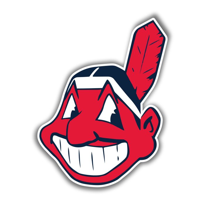 Cleveland Indians - Chief Wahoo - Iron On - Custom Size