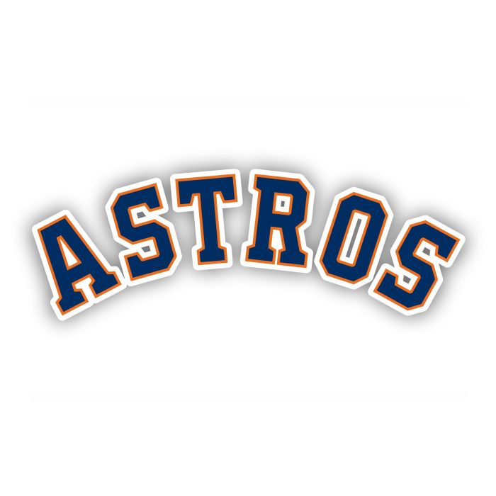 Houston Astros - Curved Astros - Iron On - Custom Size