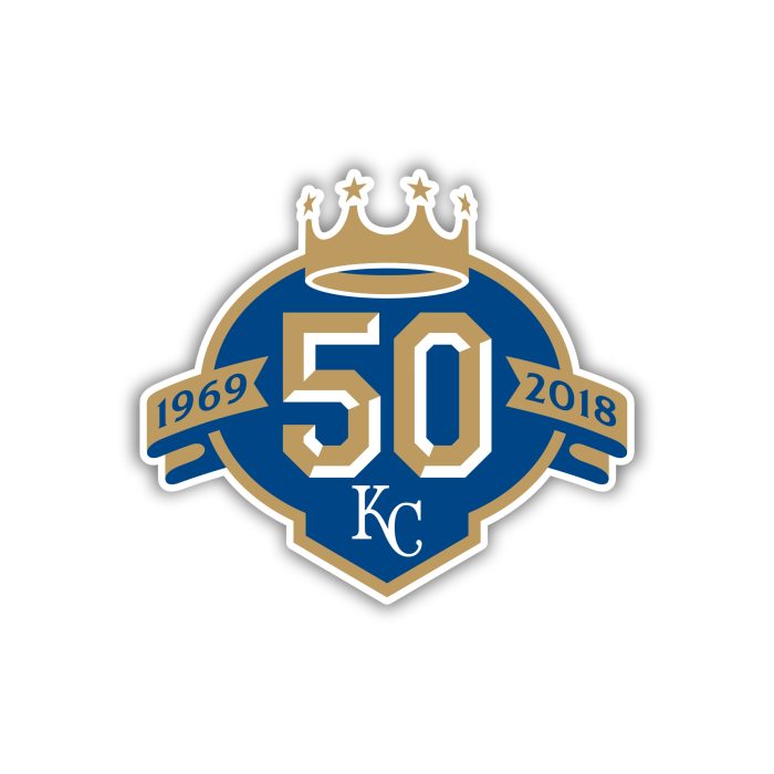 Kansas City Royals - 50th - Iron On - Custom Size