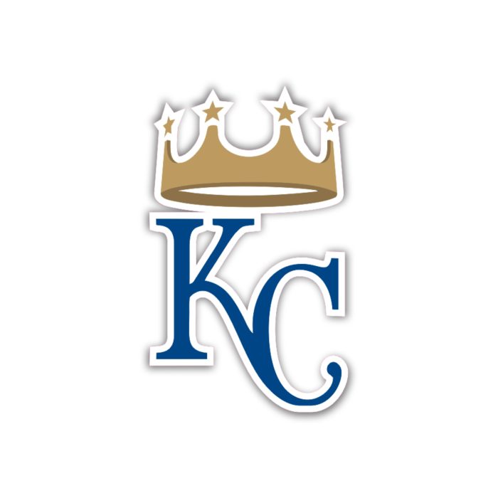 Kansas City Royals - KC with Crown - Iron On - Custom Size