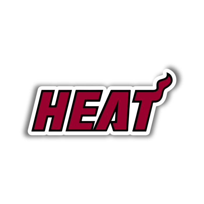 Miami Heat - Heat - Iron On - Custom Size