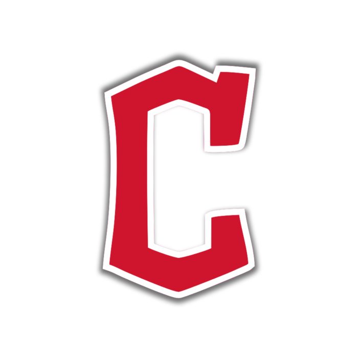 Cleveland Indians - Fancy Red C - Iron On - Custom Size