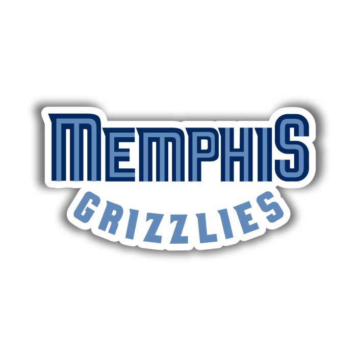 Memphis Grizzlies - Name - Temporary Tattoo