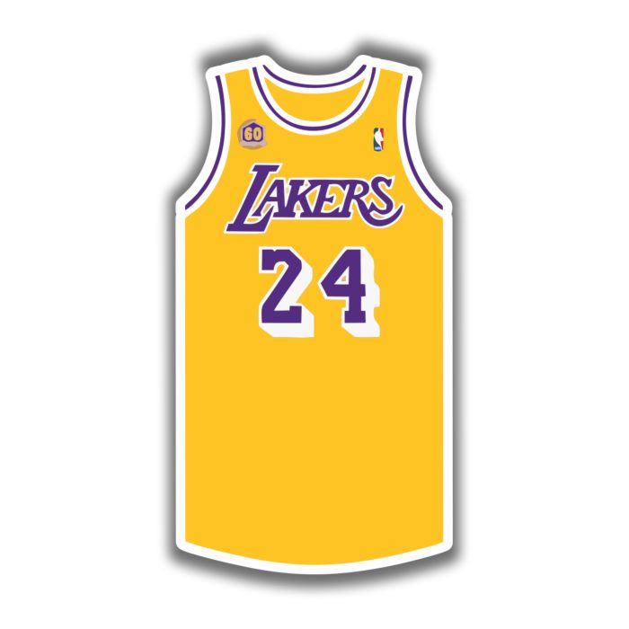 Los Angeles Lakers - Jersey - Iron On - Custom Size