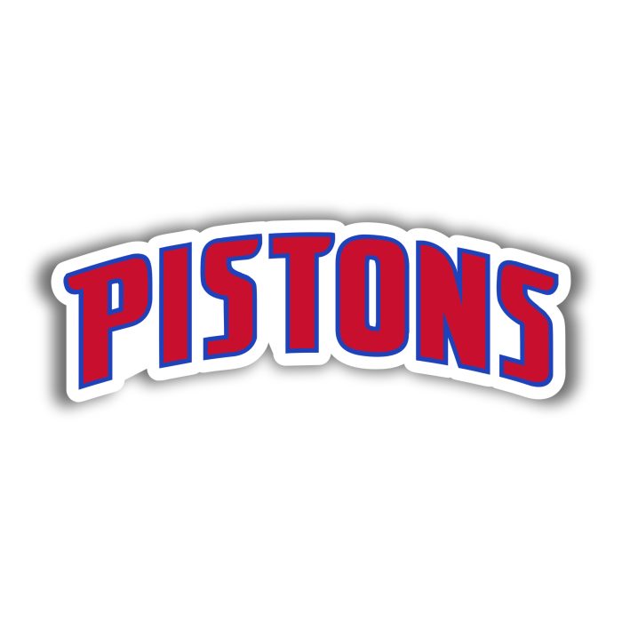 Detroit Pistons - Pistons - Iron On - Custom Size