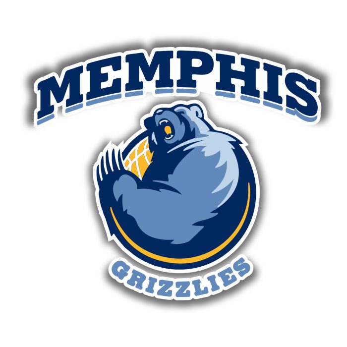 Memphis Grizzlies - Grizzly With Basketball And Name - Iron On - Custom Size