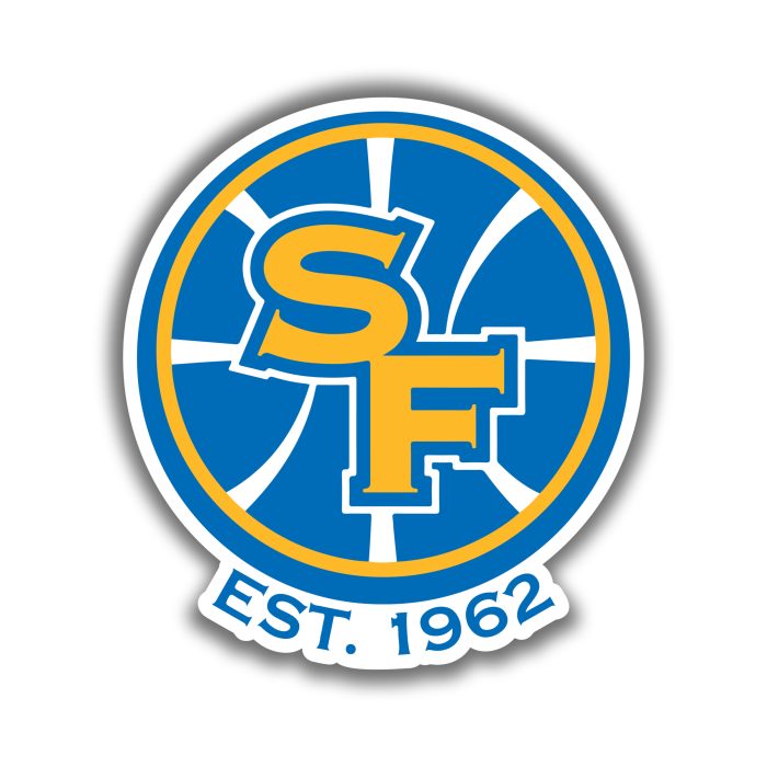 Golden State Warriors - Blue Circle With SF - Iron On - Custom Size