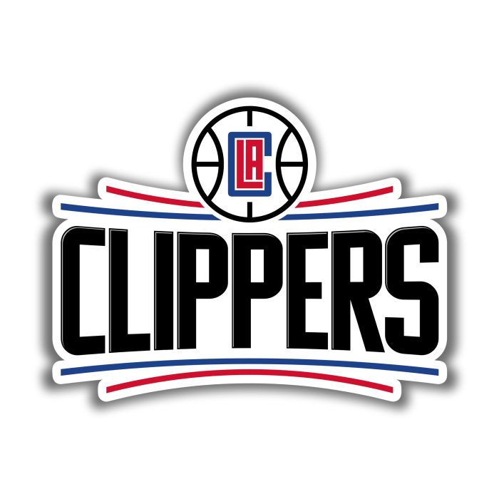 Los Angeles Clippers - White Basketball With Clippers - Temporary Tattoo