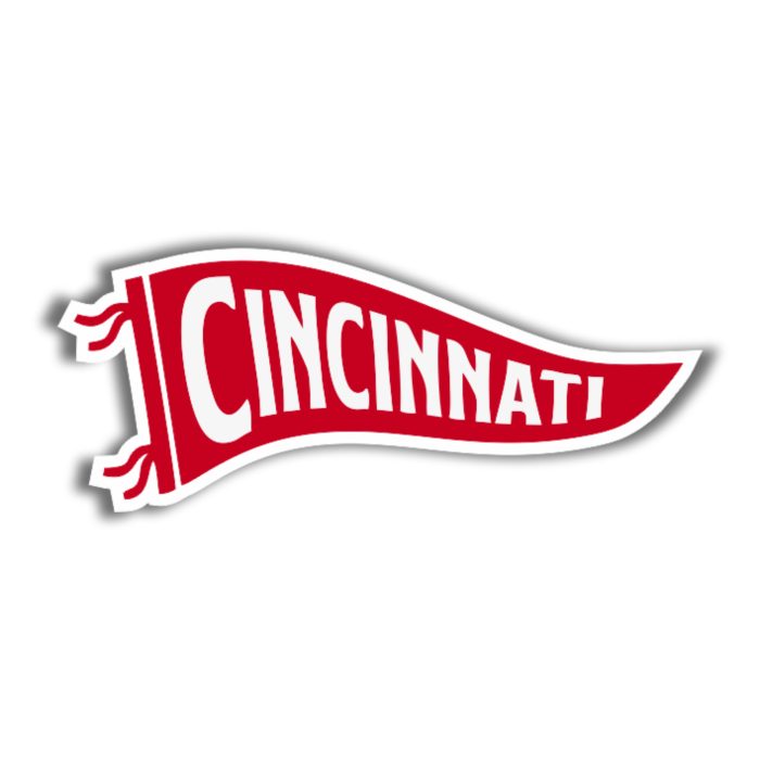 Cincinnati Reds - Pennants - Iron On - Custom Size