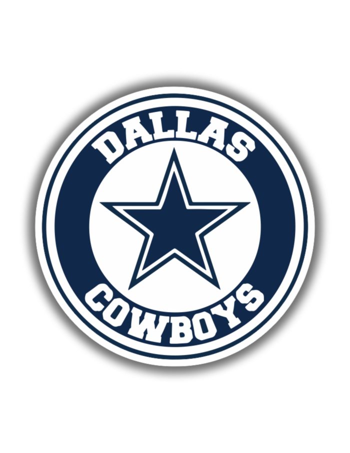 Dallas Cowboys - Circle Logo - Iron On - Custom Size