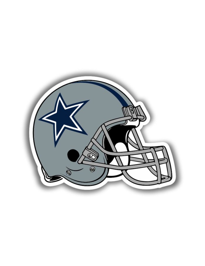 Dallas Cowboys - Helmet - Iron On - Custom Size