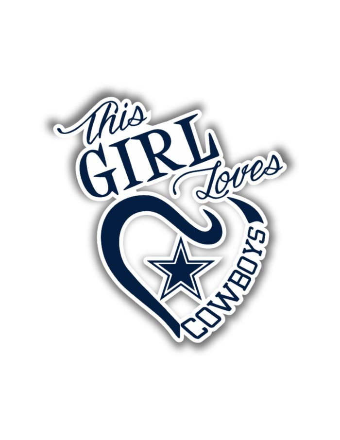 Dallas Cowboys - This Girl - Iron On - Custom Size