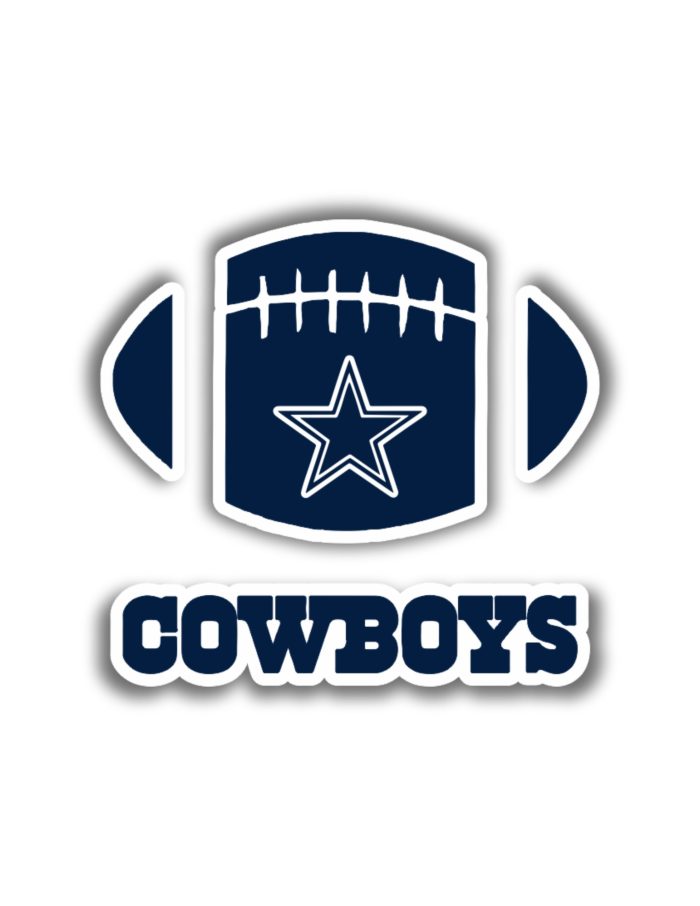 Dallas Cowboys - Football with Name - Iron On - Custom Size